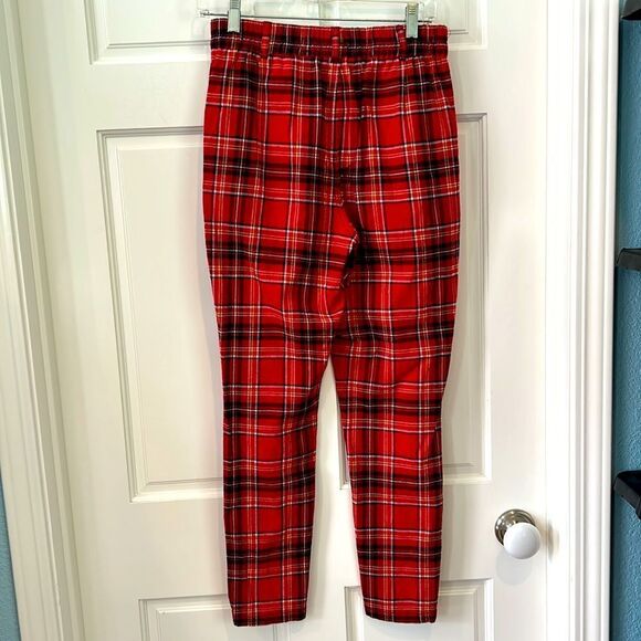 Urban outfitters, red, black and yellow plaid, high-rise pants, size small - Picture 4 of 12
